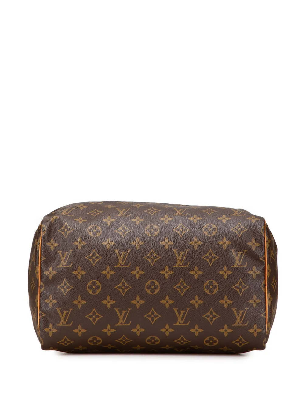 Pre-owned Louis Vuitton 1990 Monogram Speedy 30 Boston Bag In Brown