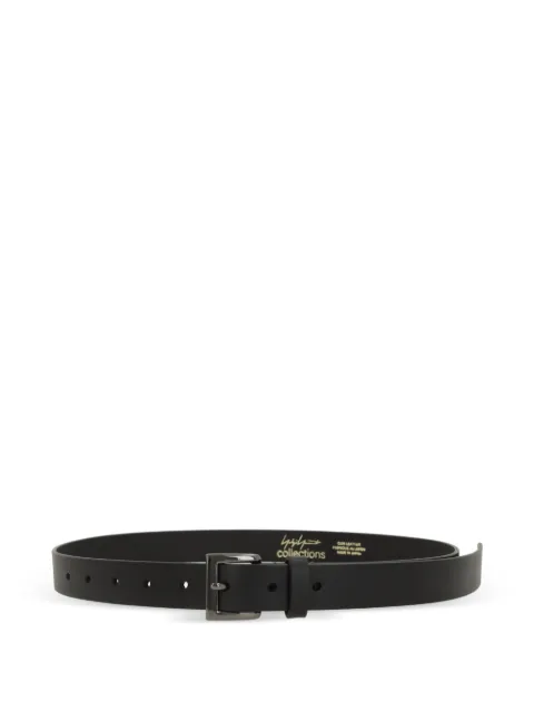 Yohji Yamamoto square-buckle leather belt