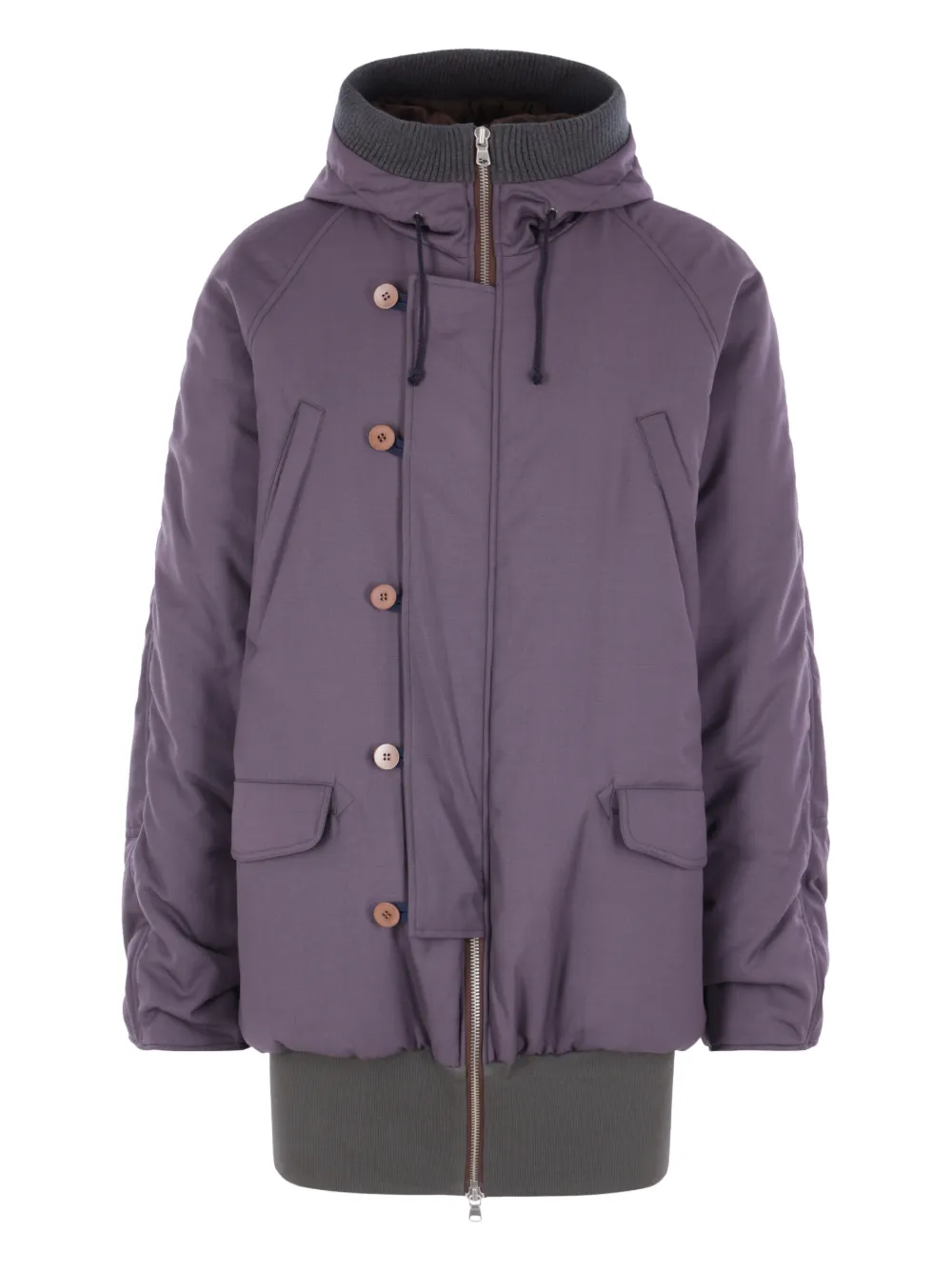 Magliano button hooded coat - Violett