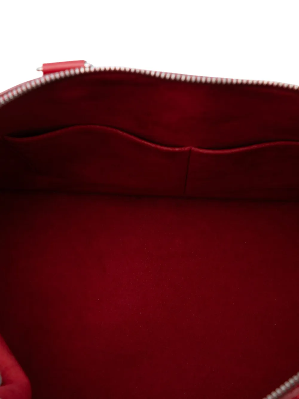 Pre-owned Louis Vuitton 2013 Epi Alma Gm Handbag In Red