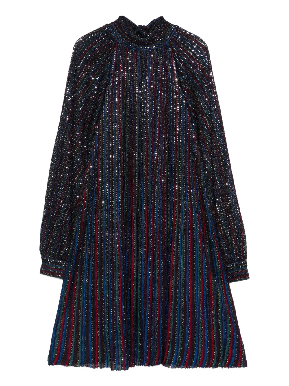 Missoni striped sequin-embellished dress - Blu