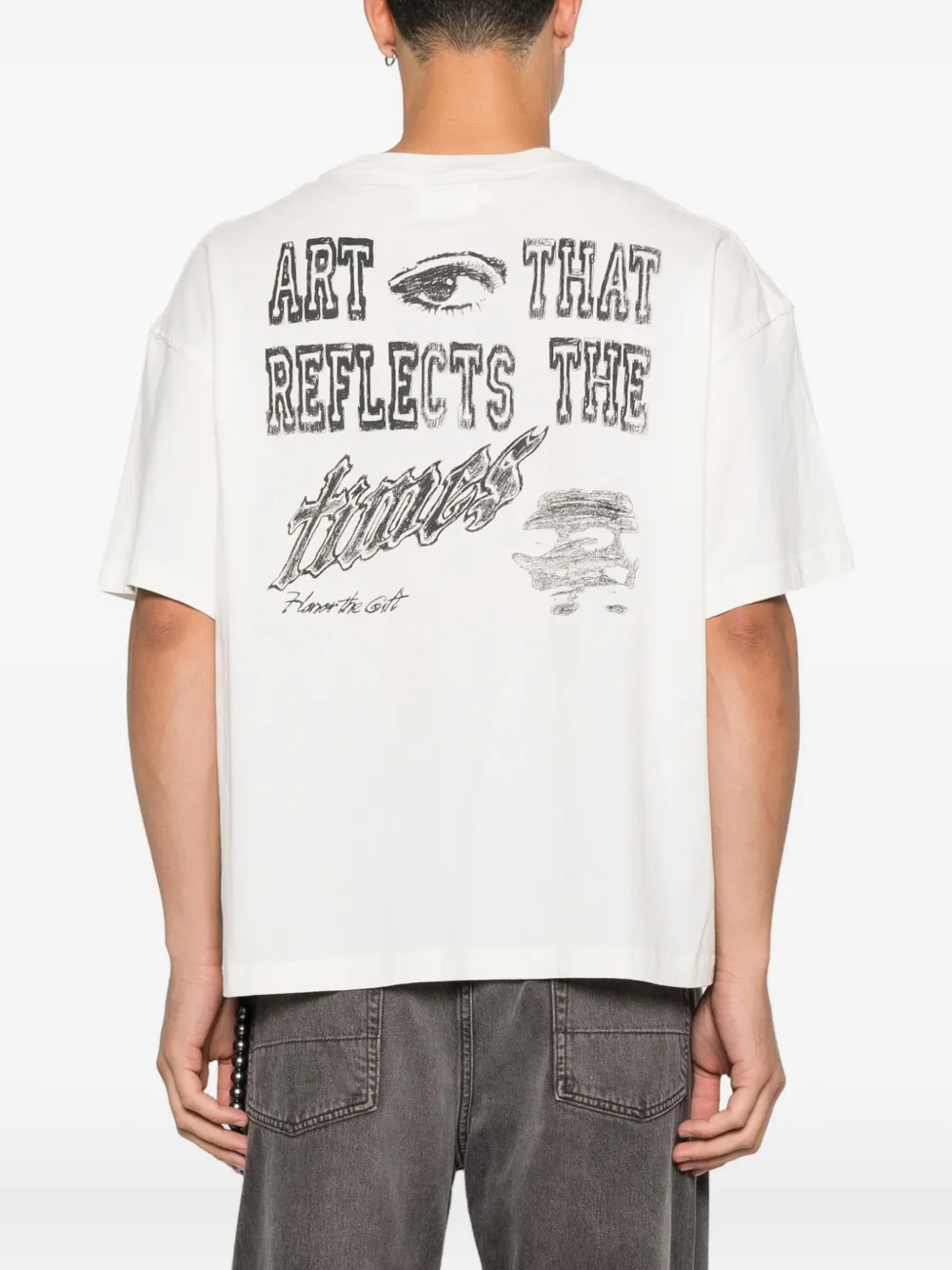 Honor The Gift T-shirt met grafische print Wit