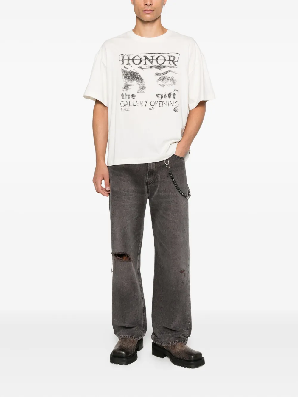 Honor The Gift graphic-print T-shirt - Wit