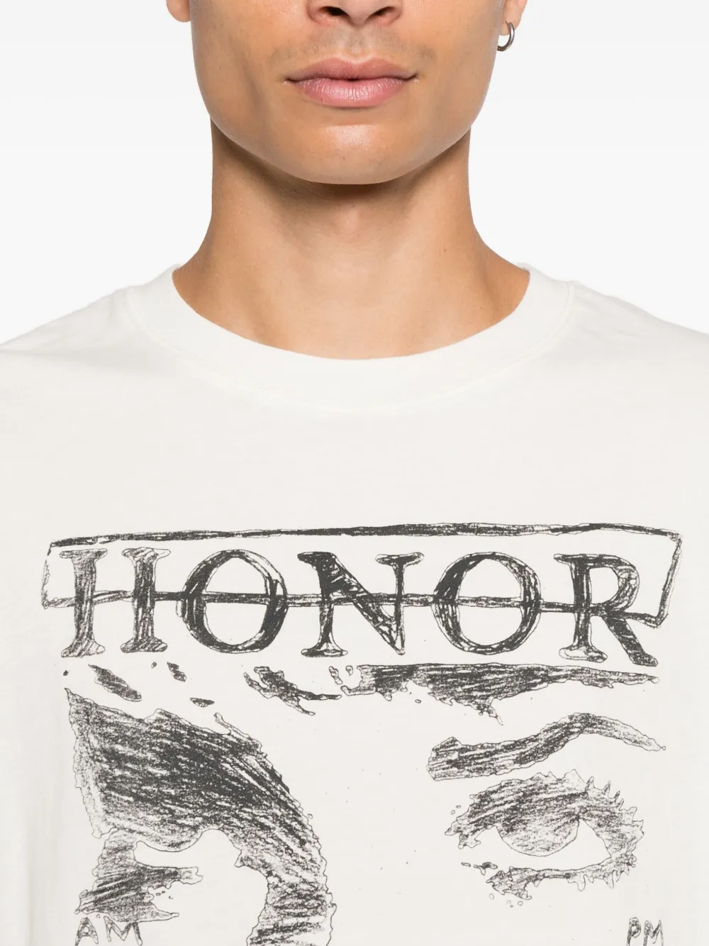 Honor The Gift T-shirt met grafische print Wit