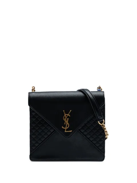Saint Laurent Pre-Owned 2022 Quilted Lambskin Gaby Square shoulder bag