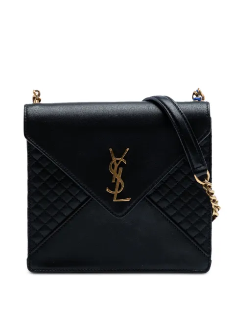 Saint Laurent Pre-Owned 2022 Quilted Lambskin Gaby Square shoulder bag