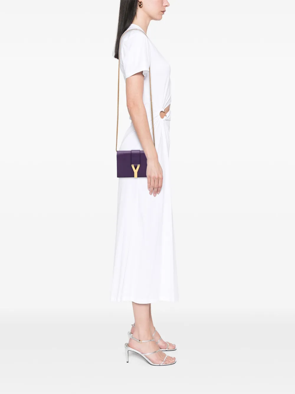 Saint Laurent Pre-Owned Borsa a tracolla Chyc Y Ligne mini in pelle 2013-2025 | Pre-owned | Image 2
