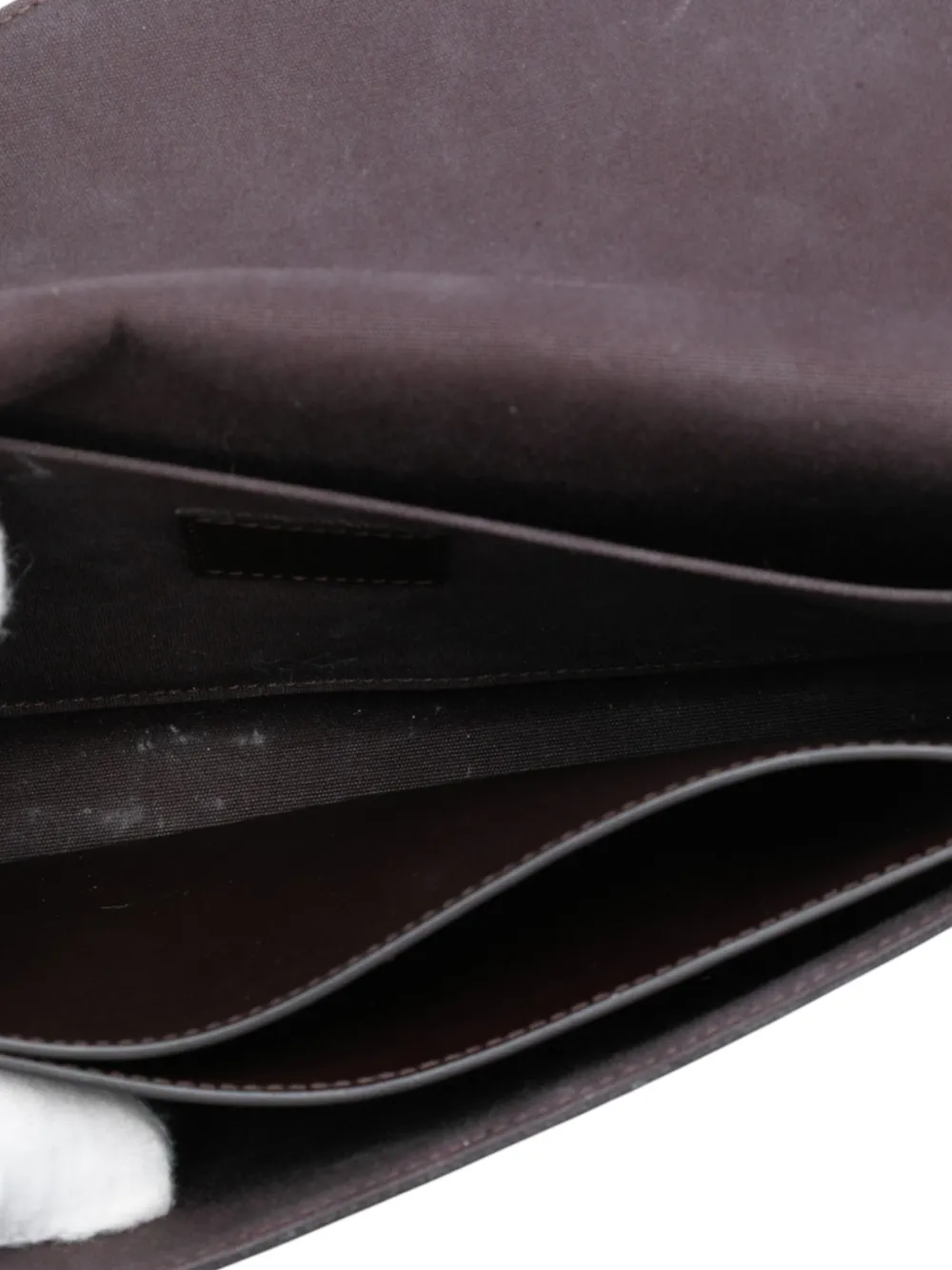 Pre-owned Louis Vuitton 2017 Monogram Vernis Pochette Felicie Crossbody Bag In Purple