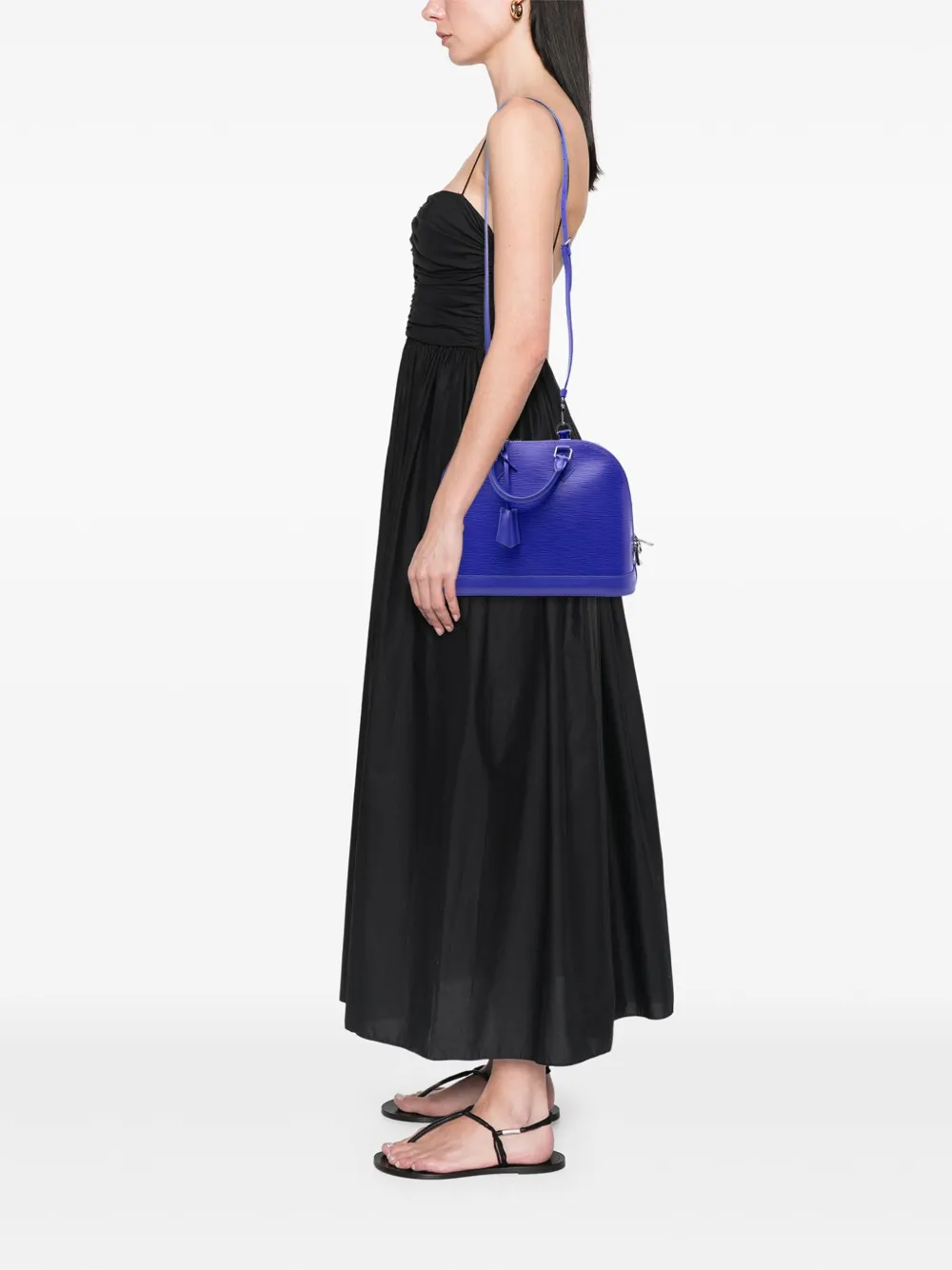 Pre-owned Louis Vuitton 2013 Epi Alma Pm Handbag In Purple