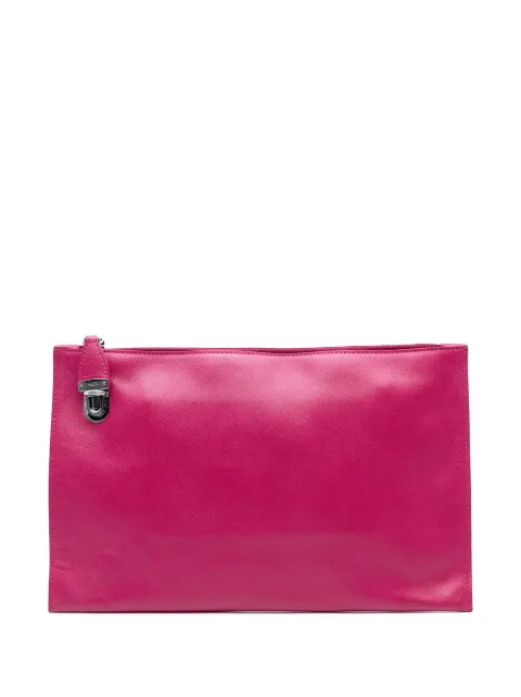 Prada Pre-Owned 2000-2025 Saffiano Lux Zip clutch bag