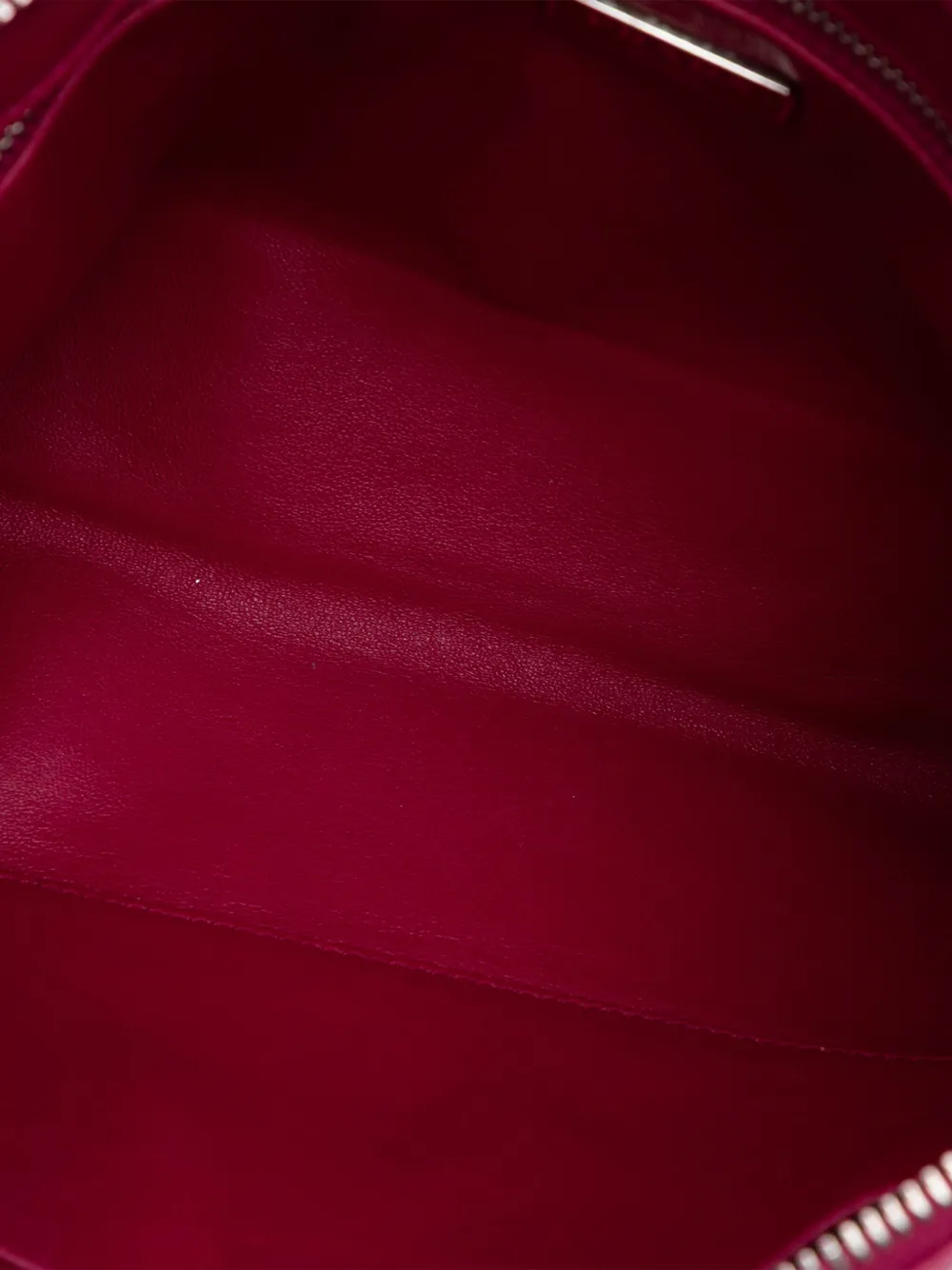 Pre-owned Prada 2000-2025 Saffiano Lux Zip Clutch Bag In Pink
