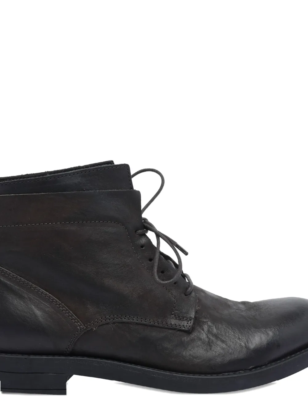 Pawelk's Lace-up Leather Boots In Black