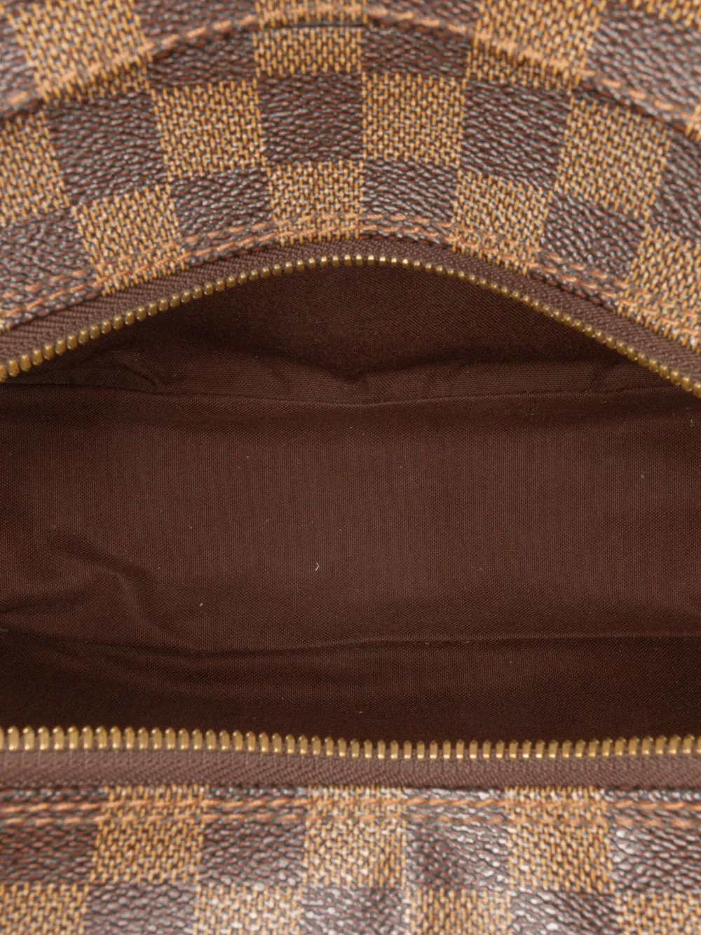 Pre-owned Louis Vuitton 2009 Damier Ebene Naviglio Crossbody Bag In Brown