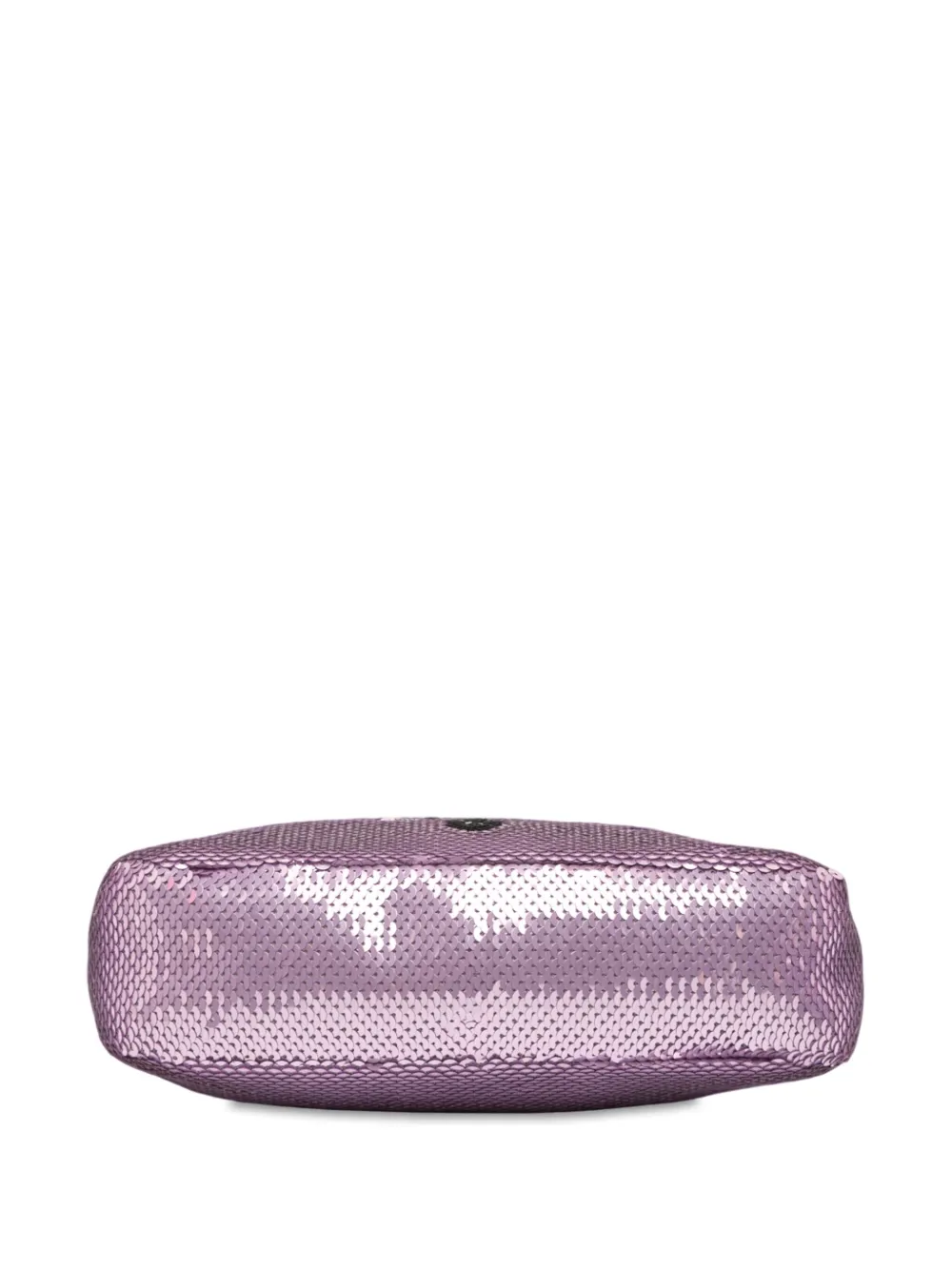 Pre-owned Prada 2019-2025 Mini Re Nylon Paillettes Sequin Re Edition 2000 Shoulder Bag In Purple