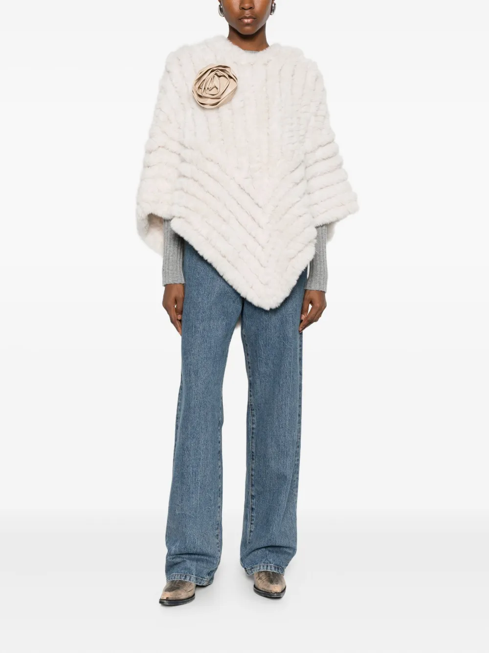 Blugirl poncho à fleurs | Capes & ponchos | Image 2