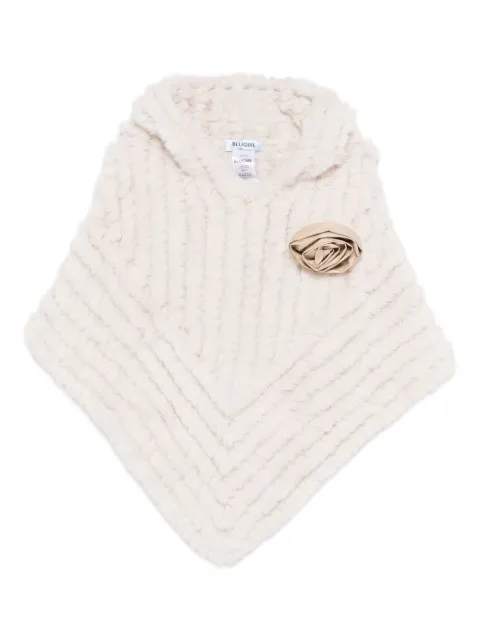 Blugirl flower-detailing poncho