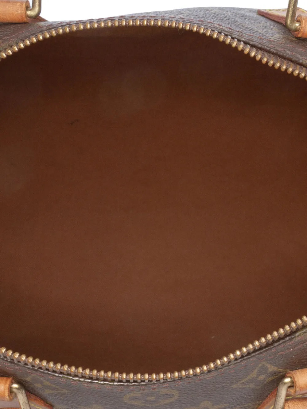 Pre-owned Louis Vuitton 2002 Monogram Speedy 30 Boston Bag In Brown