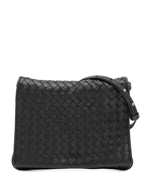 Bottega Veneta Pre-Owned bolsa crossbody Nappa Intrecciato Flap 2012-2025
