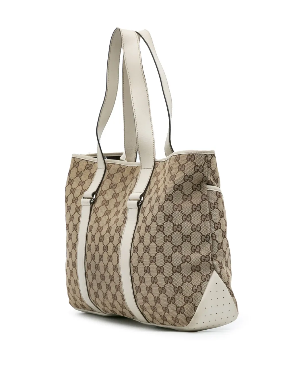 Pre-owned Gucci 2000-2015 Gg Canvas Tote Bag In Brown