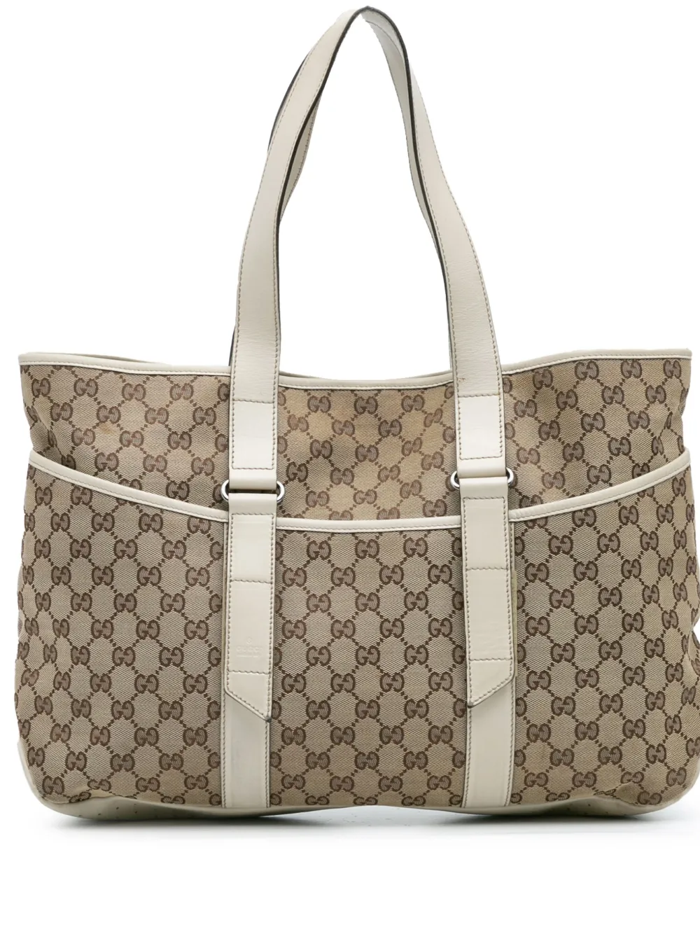 Pre-owned Gucci 2000-2015 Gg Canvas Tote Bag In Brown