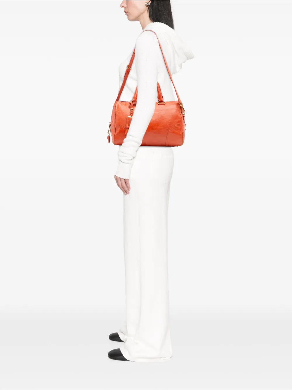 Prada Pre-Owned 2000-2025 Vitello Shine Bauletto satchel | Pre-Owned | Image 2