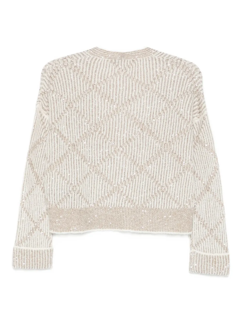 D Exterior Sequin-embellished Cardigan In Multi