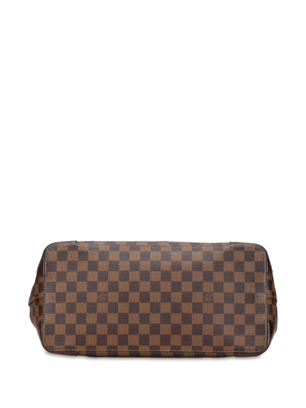 Pre-owned Louis Vuitton 2003-2014 Damier Ebene Hampstead Mm Tote Bag In Brown