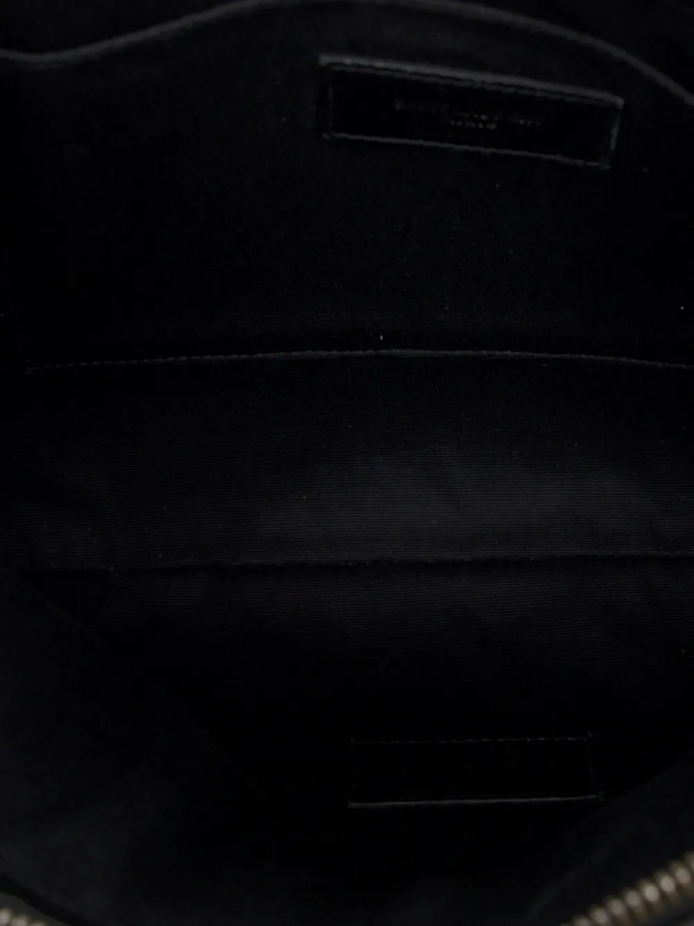 Pre-owned Saint Laurent 2019 Canvas Rive Gauche Clutch Bag In Black
