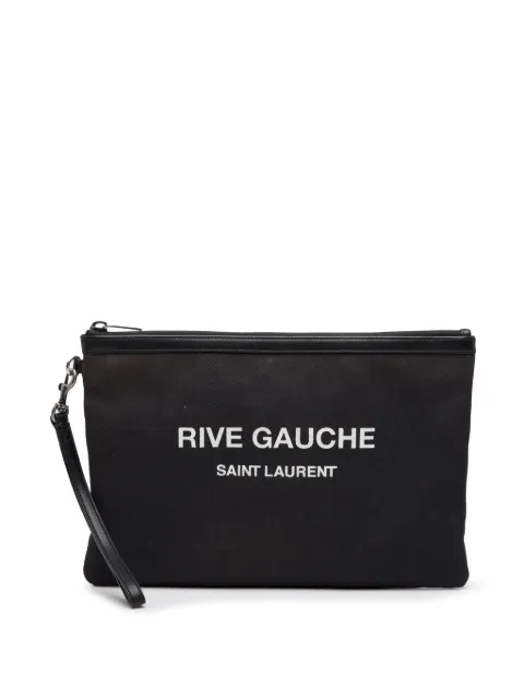 Saint Laurent Pre-Owned 2019 Canvas Rive Gauche clutch bag