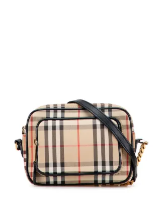 Burberry Pre-Owned 2018-2025 House Check Canvas Camera Bag