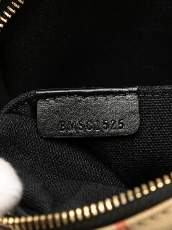 Burberry Pre-Owned 2018-2025 House Check Canvas Camera Bag
