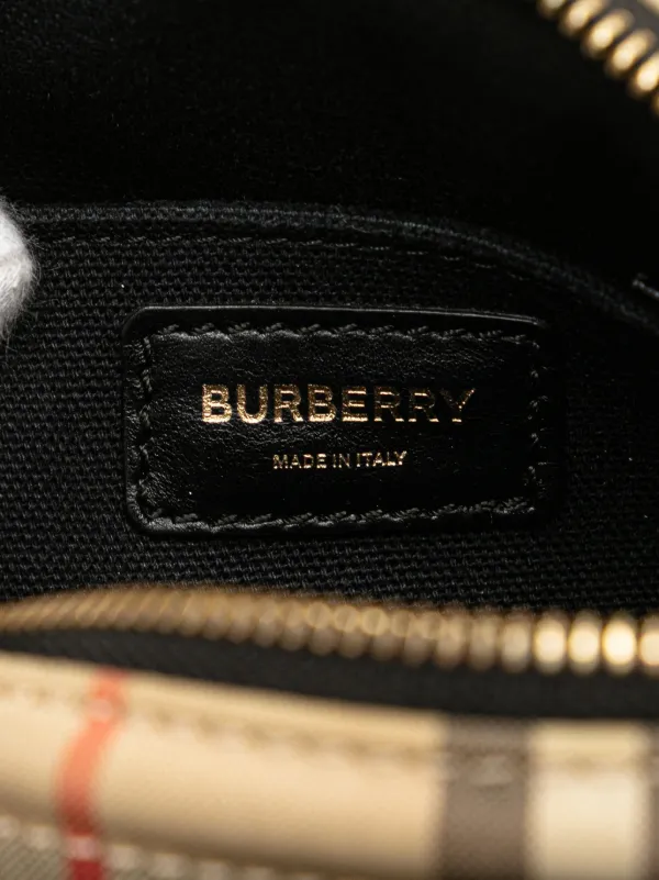 Burberry Pre-Owned 2018-2025 House Check Canvas Camera Bag