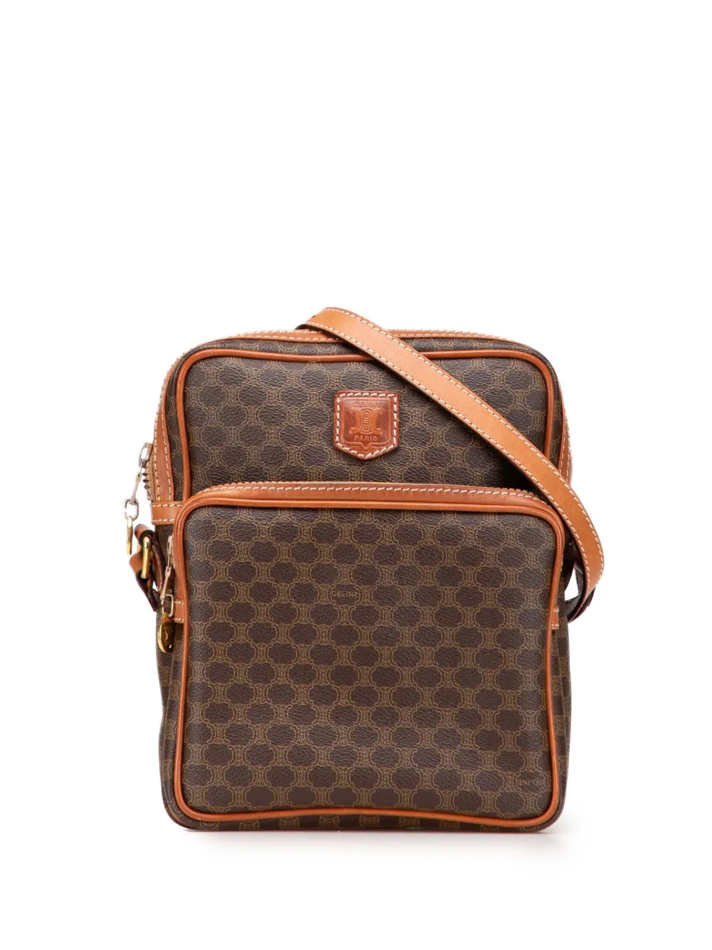 Celine Pre-Owned 2005 Macadam Coated Canvas crossbody bag | Brown | Image 1