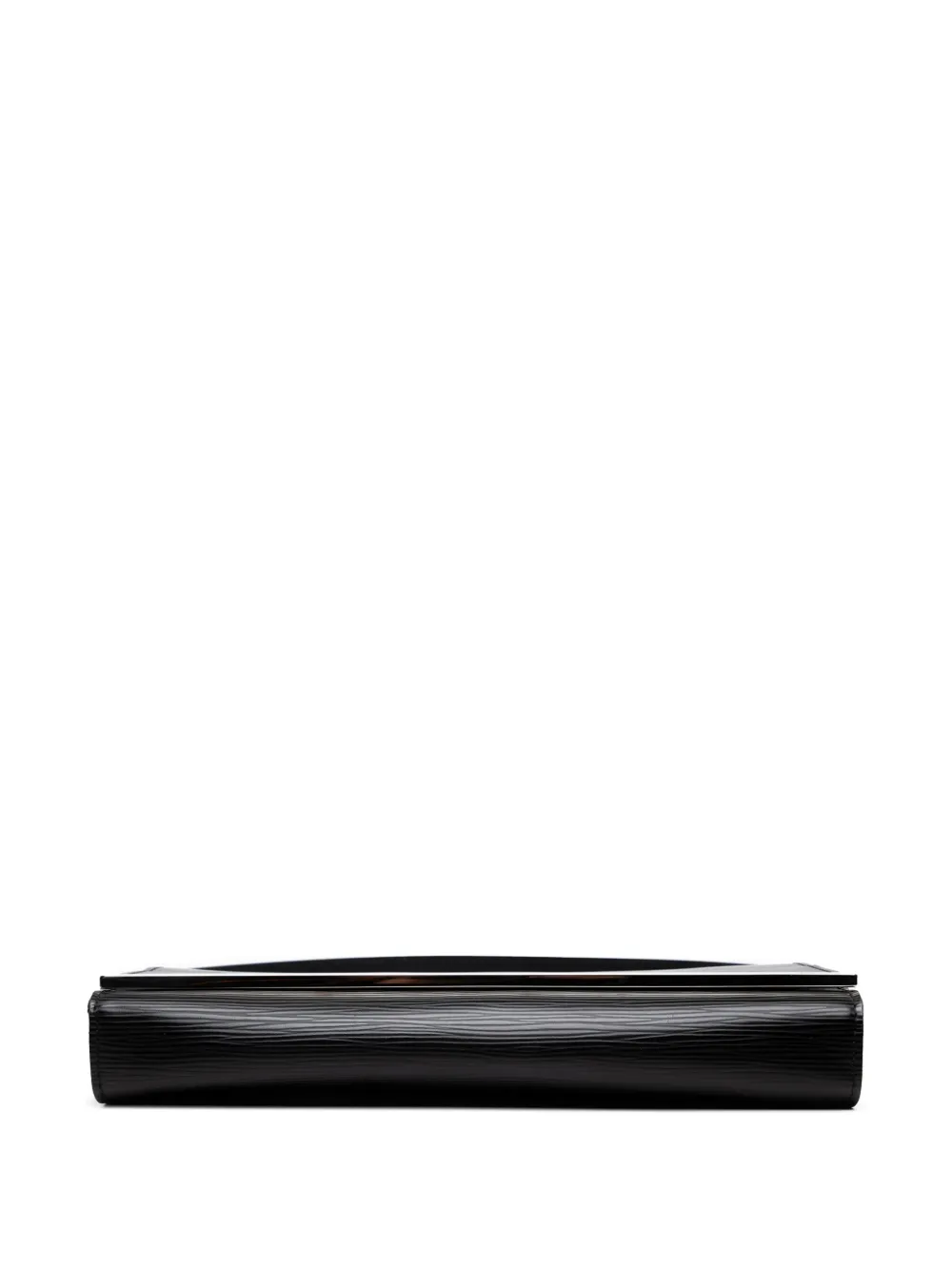 Pre-owned Louis Vuitton 2002 Epi Sevigne Clutch Shoulder Bag In Black