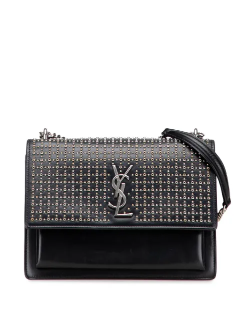 Saint Laurent Pre-Owned 2018 Medium Studded Calfskin Monogram Sunset crossbody bag
