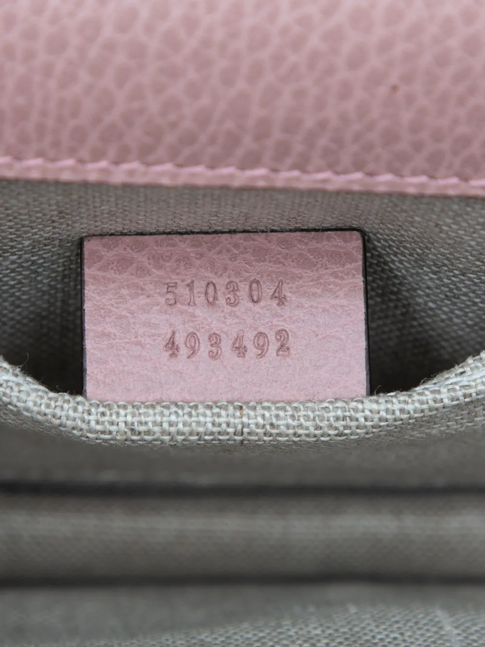 Pre-owned Gucci 2016-2025 Small Dollar Calfskin Interlocking G Crossbody Bag In Pink