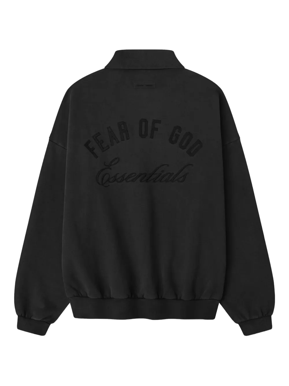 FEAR OF GOD ESSENTIALS Classic embroidered polo shirt - Zwart