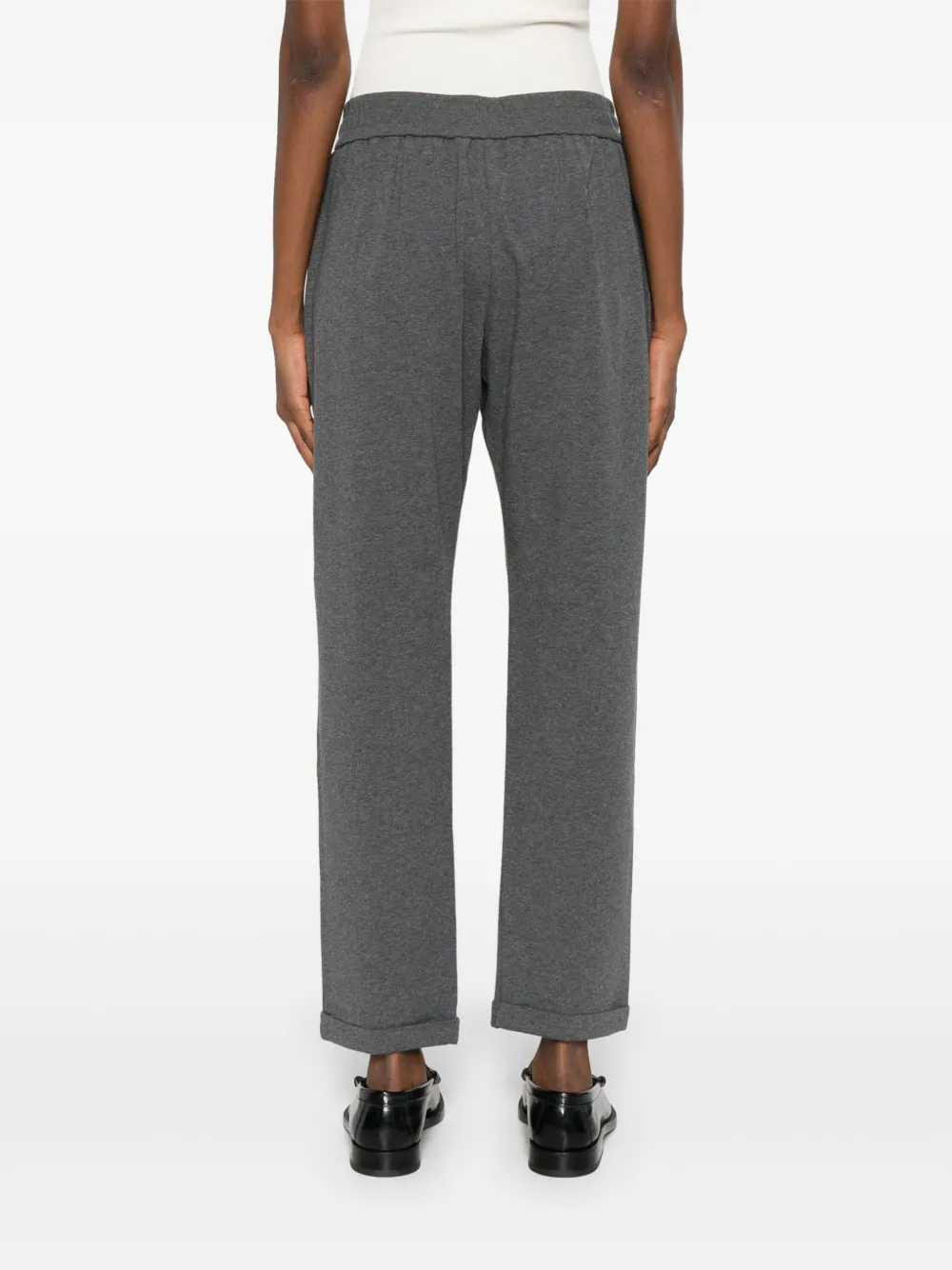 Brunello Cucinelli Broek met trekkoord Grijs
