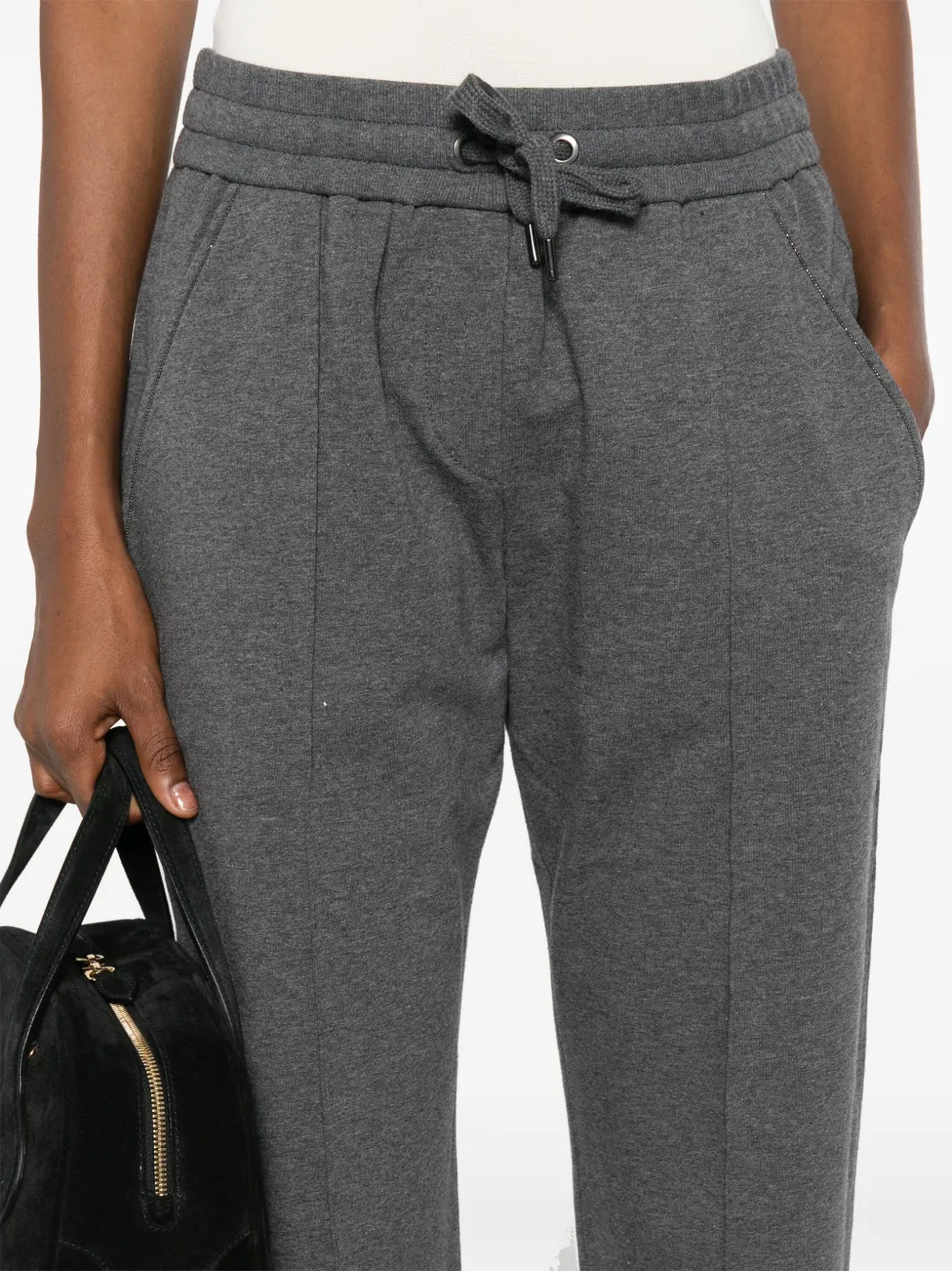 Brunello Cucinelli Broek met trekkoord Grijs