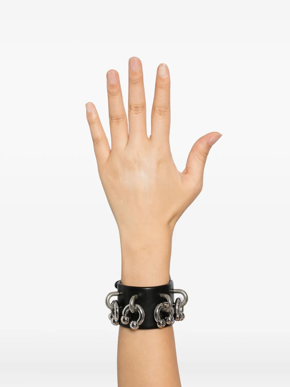 Melitta Baumeister Leren armband - Zwart