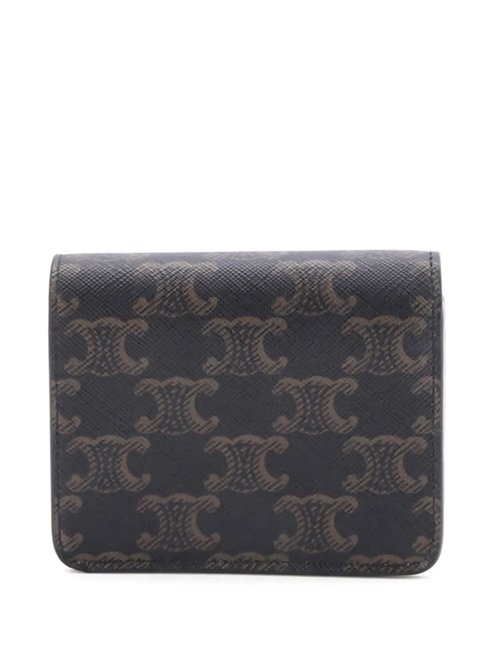 Celine Pre-Owned Triomphe Coated Canvas Compact Wallet | Image 2