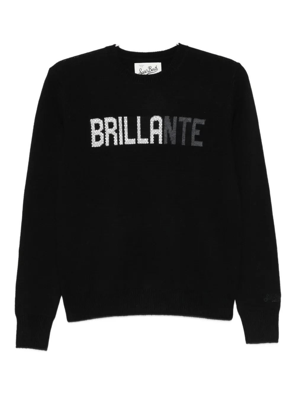 Mc2 Saint Barth Motif-embellished Sweater In Black