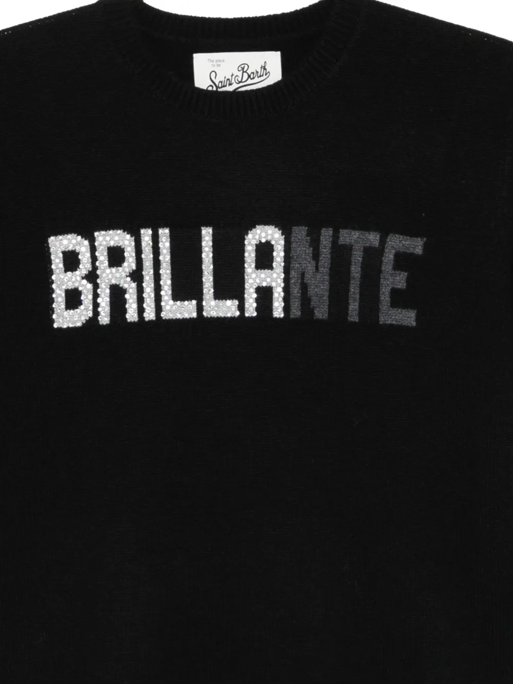 Mc2 Saint Barth Motif-embellished Sweater In Black