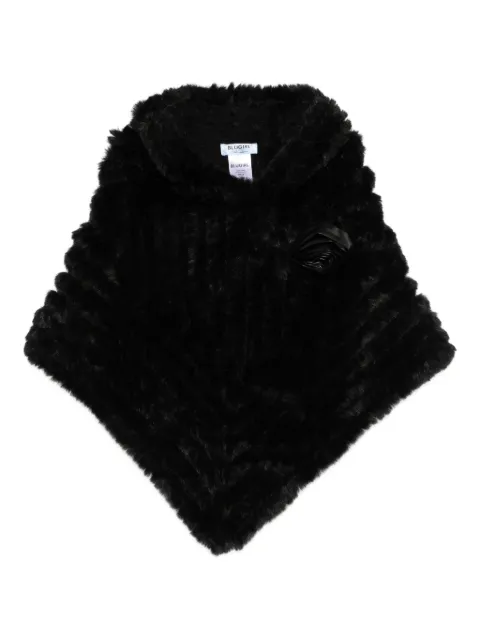 Blugirl floral-appliqué poncho