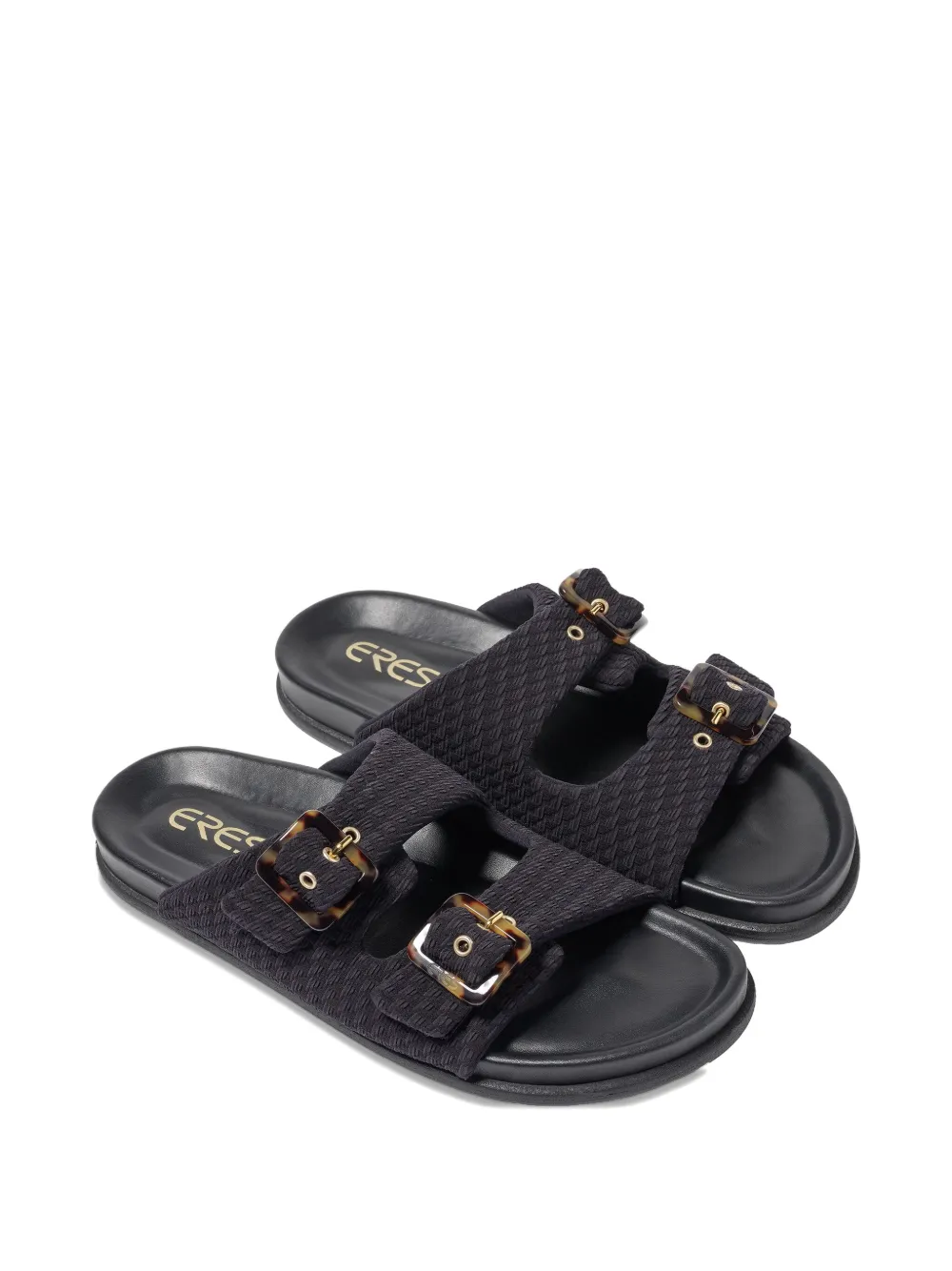 ERES Izia slippers met gesp Zwart