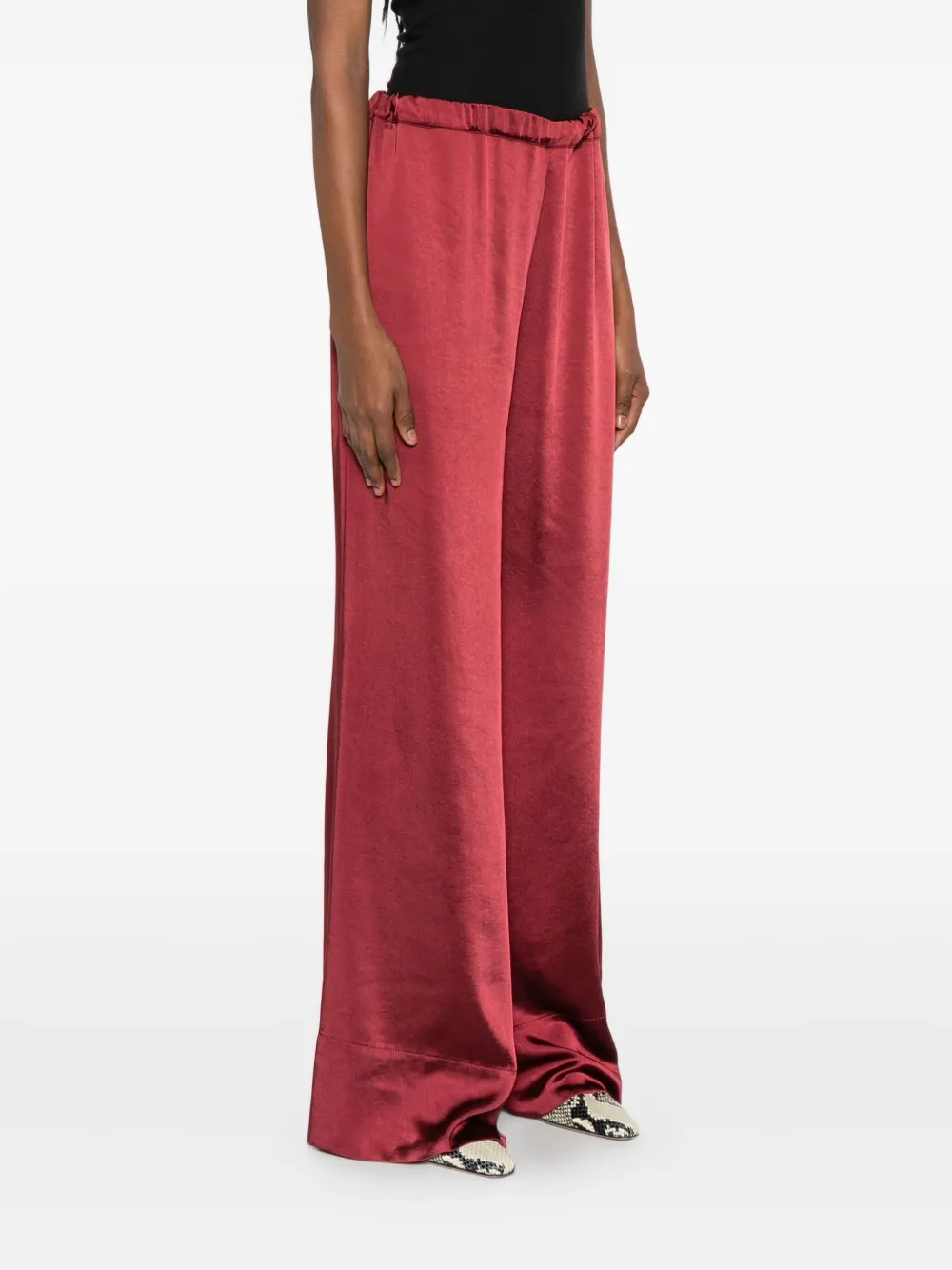  The Nina Studio Elasticated-waistband Trousers - Red 