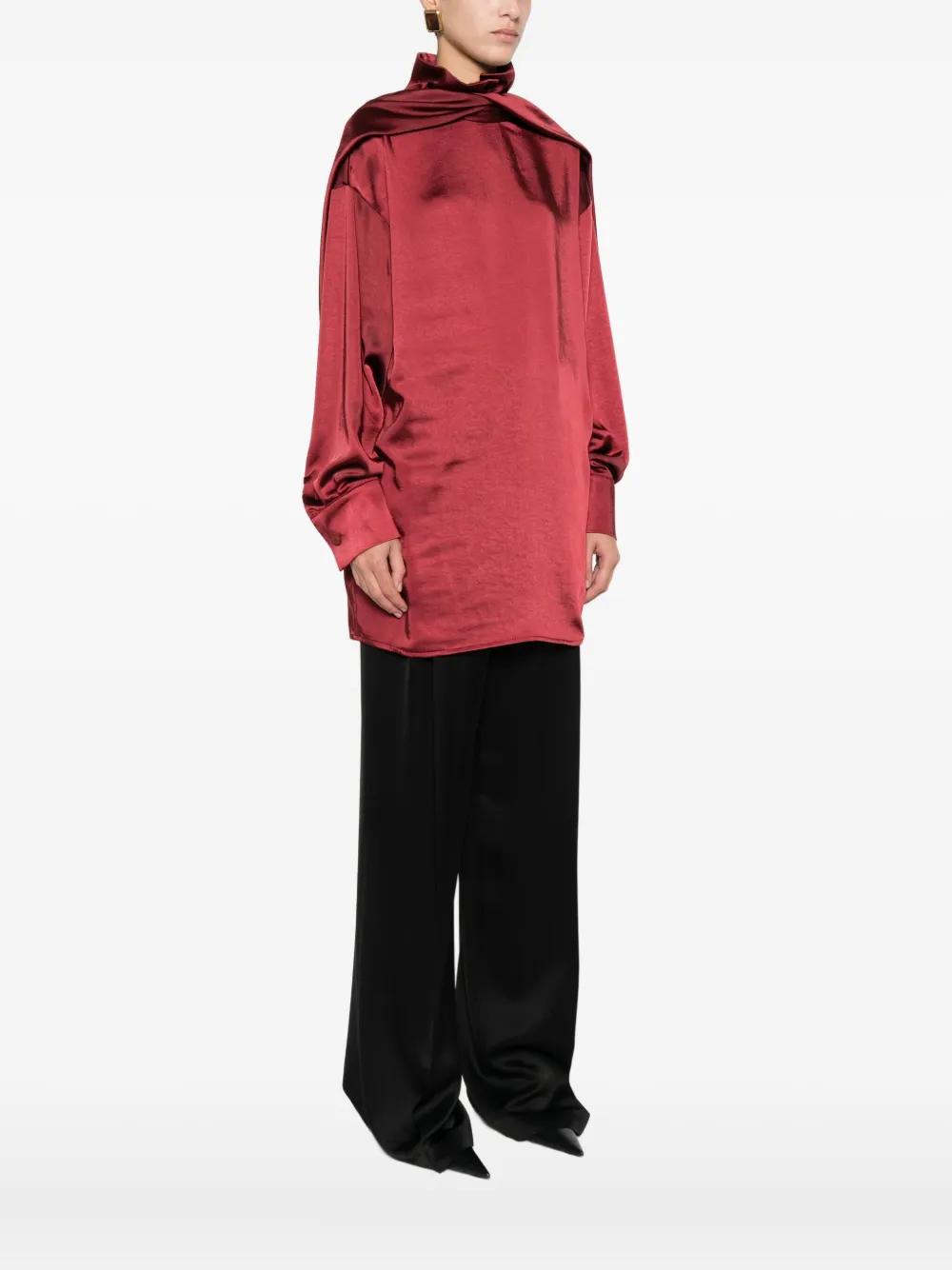 Cowl-Neck Blouse