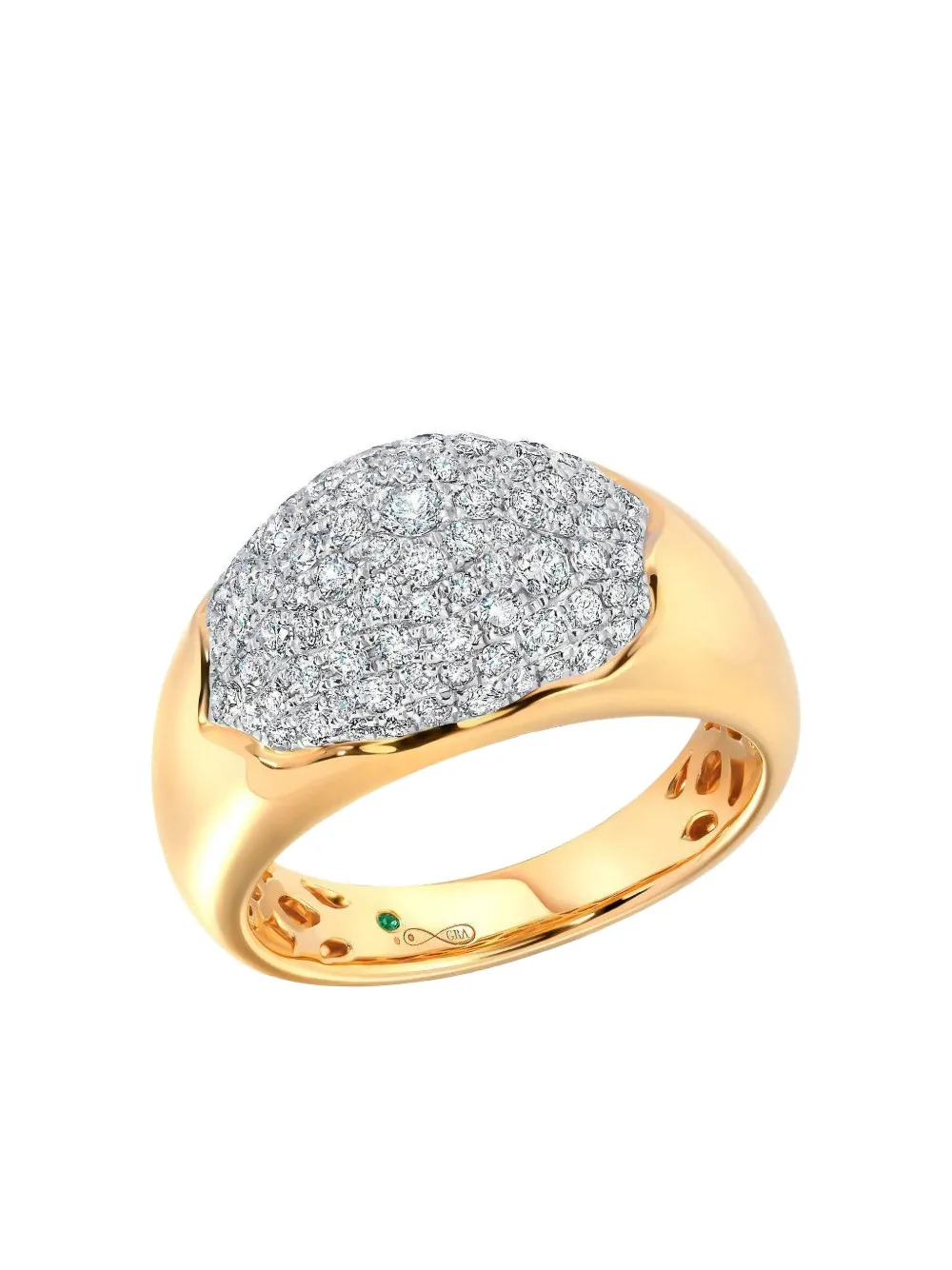 graziela Anello Bahia in oro giallo 18kt con diamanti