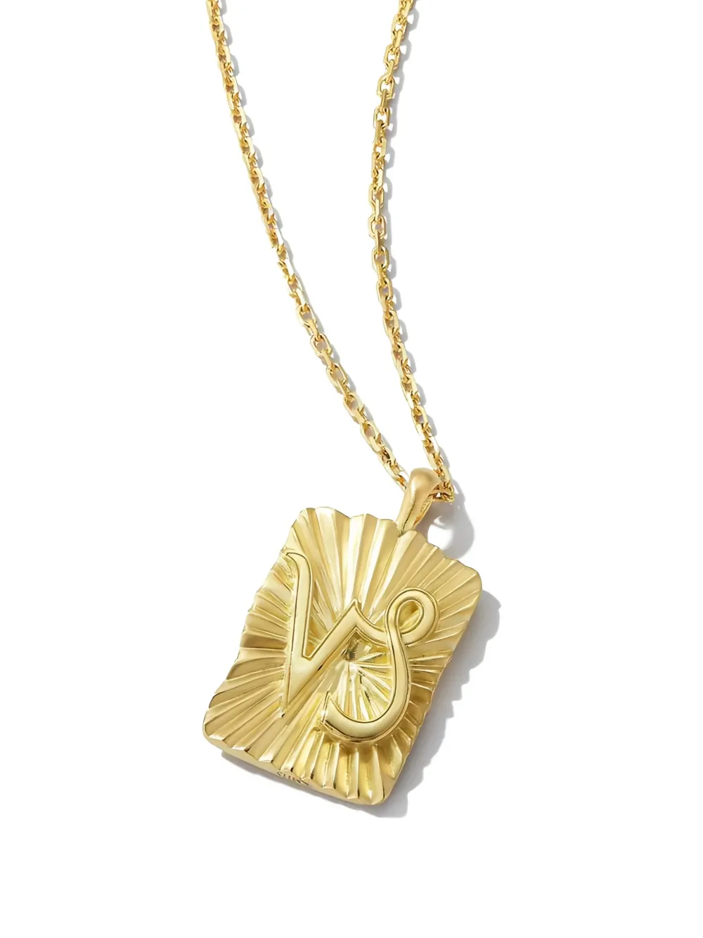 18k Yellow Gold Capricorn Zodiac Necklace