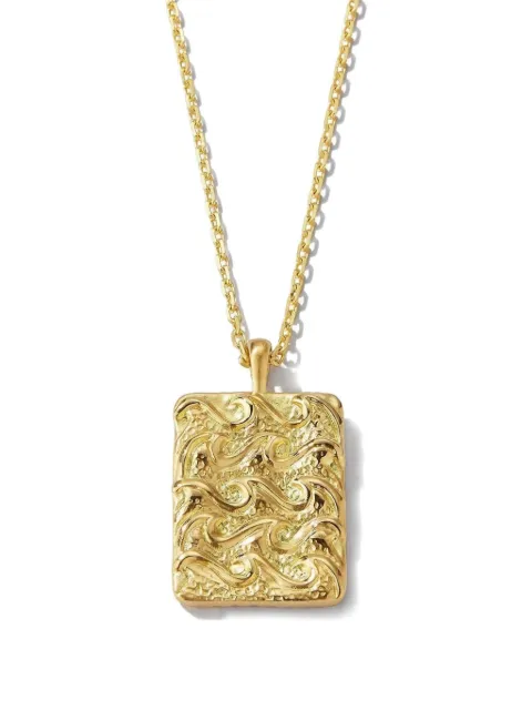 David Webb 18K yellow gold Aquarius necklace